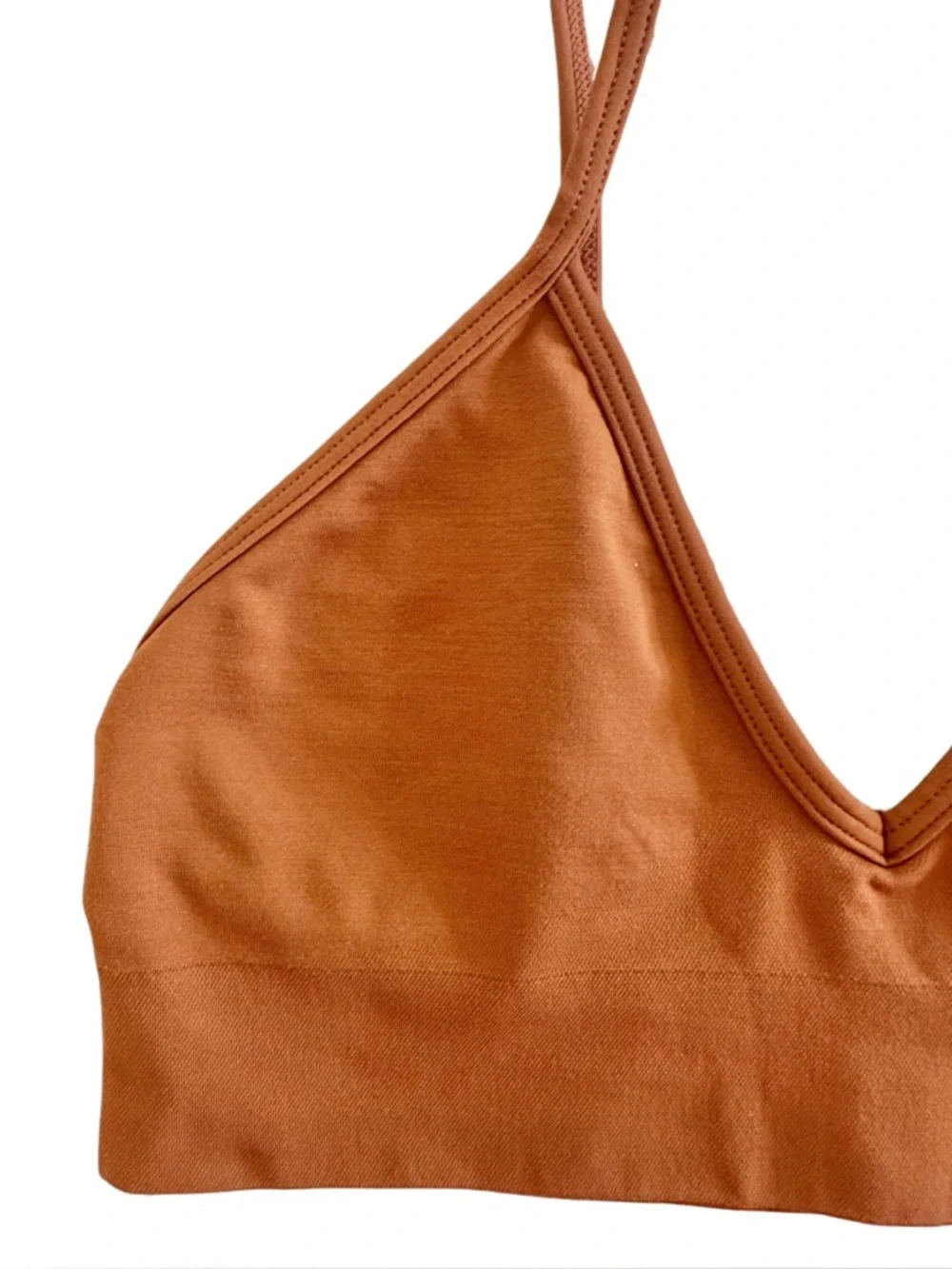 NWT SKIMS Copper Seamless Bralette & Shorts Set Size S - Picture 6 of 12